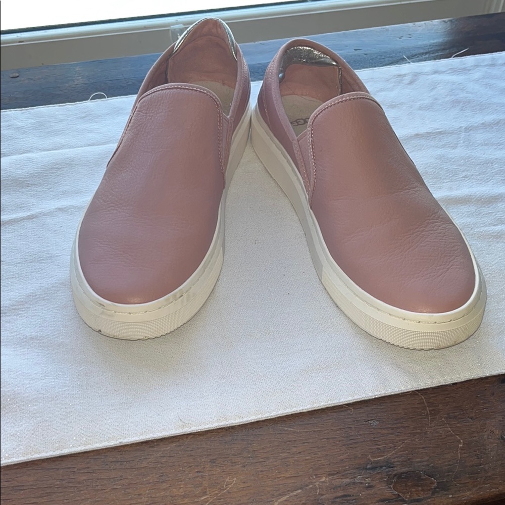 UGG Women's Slip-On Sneakers in Dusty Pink and White